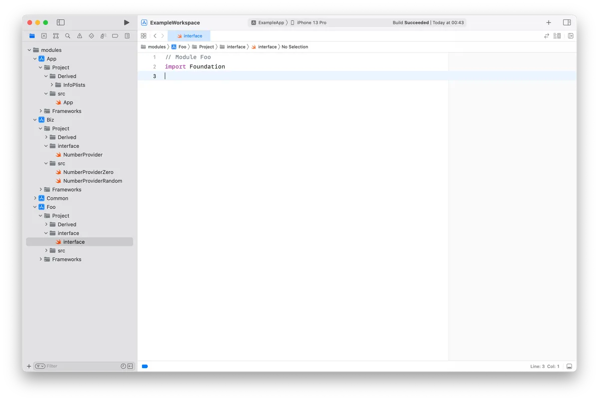 Tuist-generated workspace